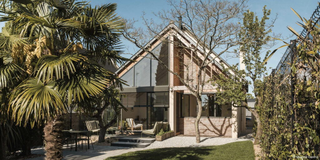 Poutre en i ossature bois extension maison