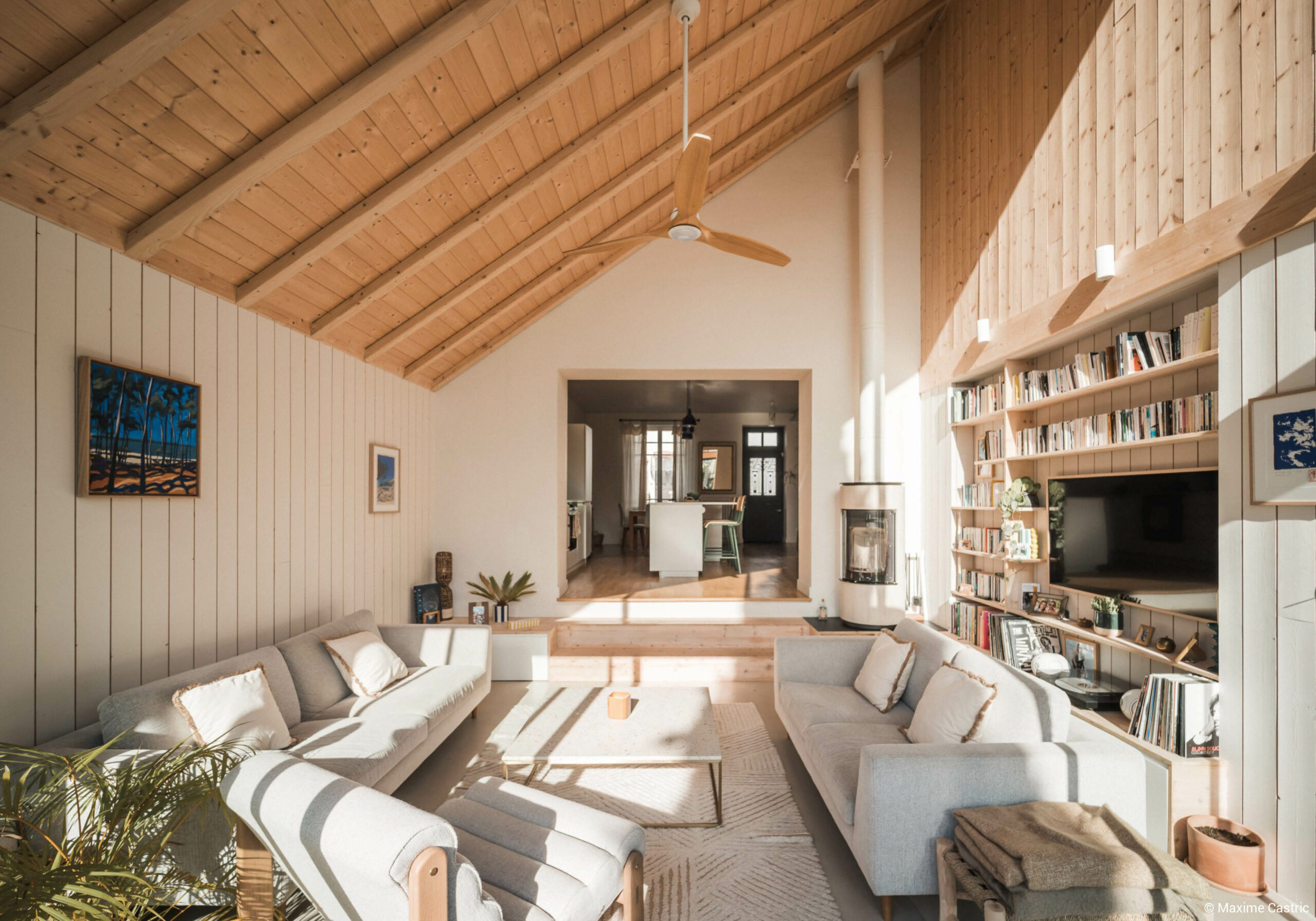 Poutre en i ossature bois extension maison